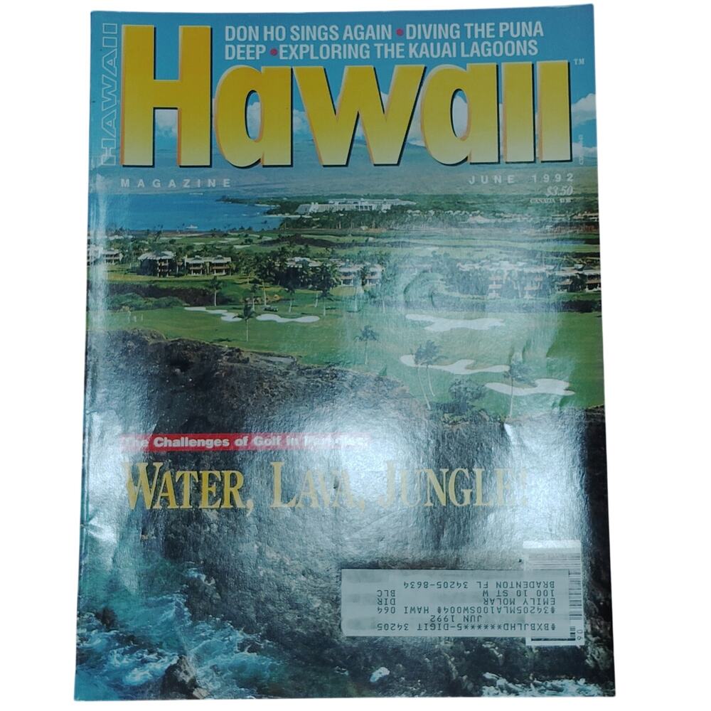 Vintage Hawaii Magazine - May-June 1992, Vol 9, Number 3 - Golf Course Cover